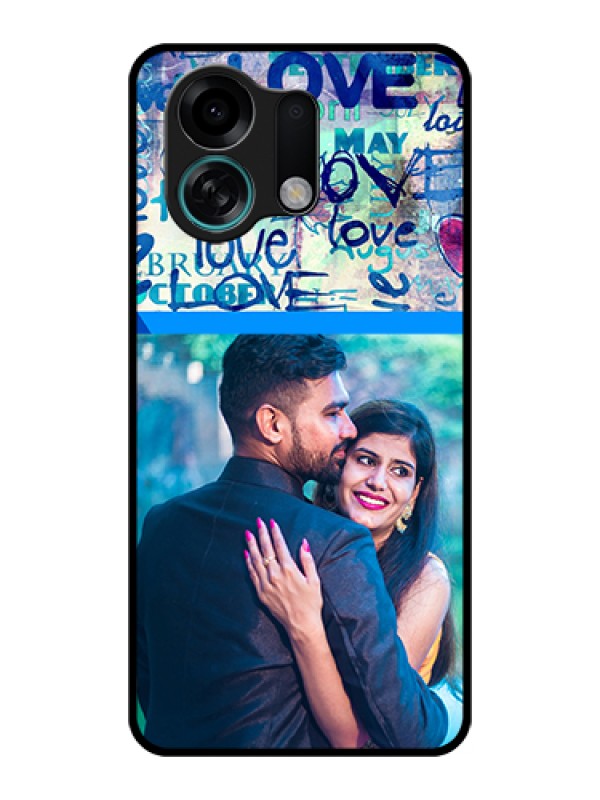 Custom Oppo K13 Turbo 5G Custom Glass Phone Case - Colorful Love Design