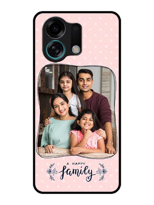 Custom Oppo K13 Turbo 5G Custom Glass Phone Case - Family With Dots Design
