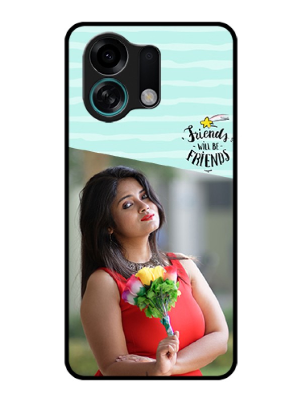 Custom Oppo K13 Turbo 5G Custom Glass Phone Case - Friends Picture Icon Design