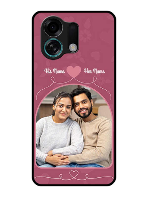 Custom Oppo K13 Turbo 5G Custom Glass Phone Case - Love Floral Design