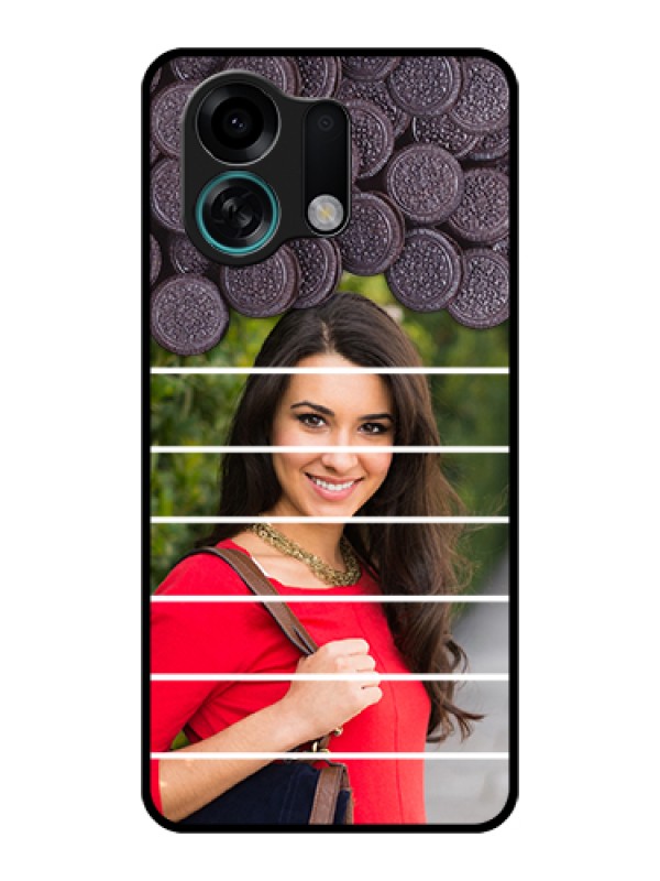 Custom Oppo K13 Turbo 5G Custom Glass Phone Case - With Oreo Biscuit Design