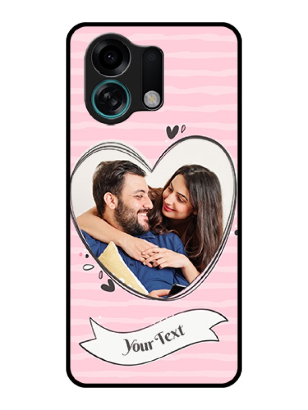 Custom Oppo K13 Turbo 5G Custom Glass Phone Case - Vintage Heart Design