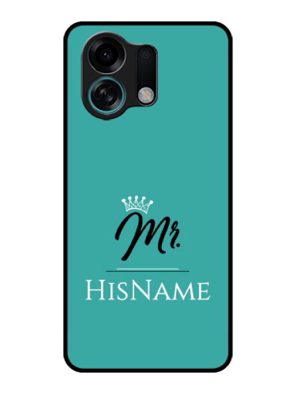 Custom Oppo K13 Turbo 5G Custom Glass Phone Case - Mr With Name Design