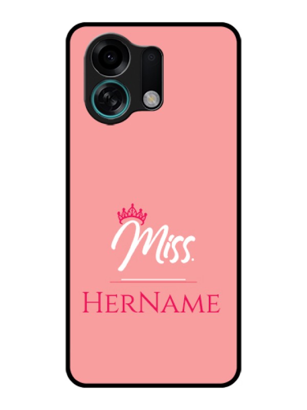 Custom Oppo K13 Turbo 5G Custom Glass Phone Case - Mrs With Name Design