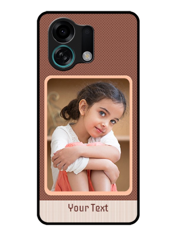 Custom Oppo K13 Turbo Pro 5G Custom Glass Phone Case - Simple Pic Upload Design