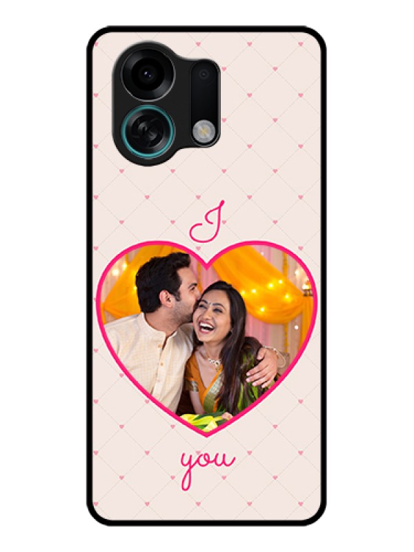 Custom Oppo K13 Turbo Pro 5G Custom Glass Phone Case - Heart Shape Design