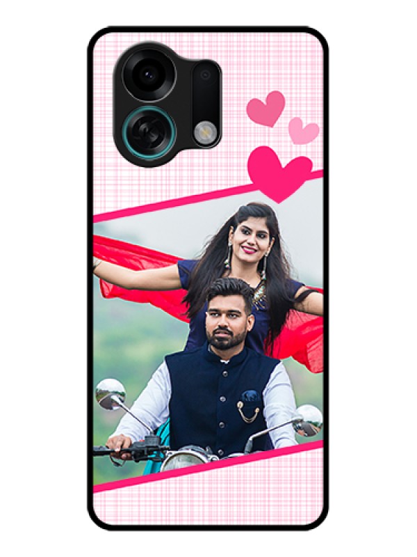 Custom Oppo K13 Turbo Pro 5G Custom Glass Phone Case - Love Shape Heart Design