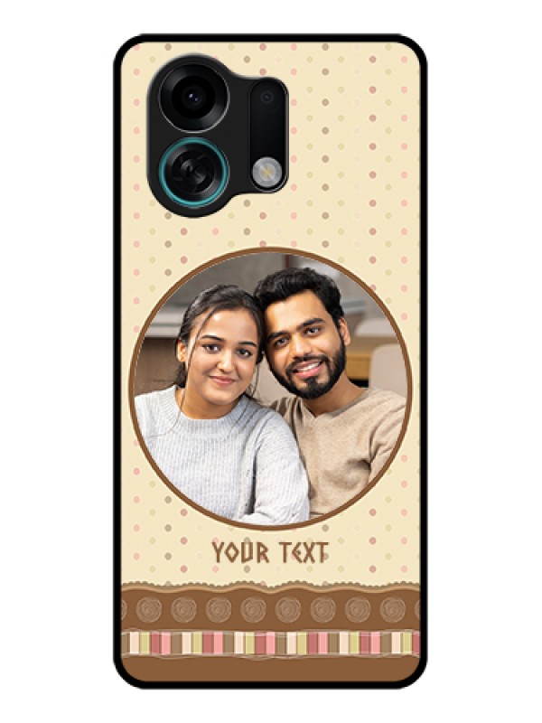 Custom Oppo K13 Turbo Pro 5G Custom Glass Phone Case - Brown Dotted Mobile Case Design