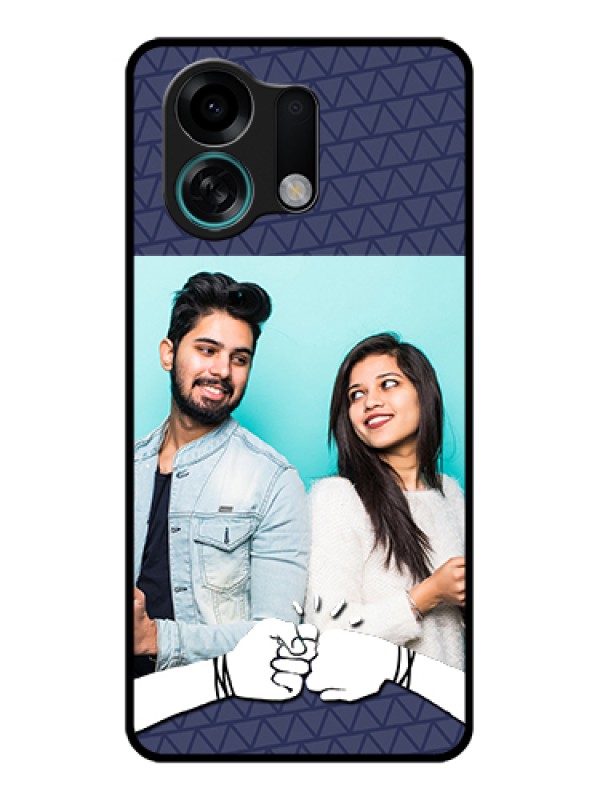 Custom Oppo K13 Turbo Pro 5G Custom Glass Phone Case - With Best Friends Design