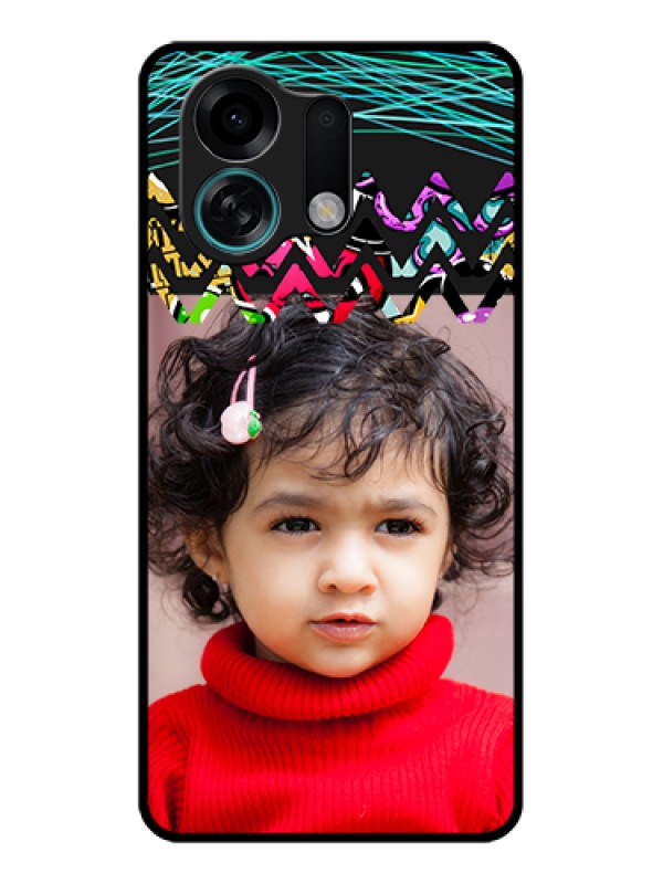 Custom Oppo K13 Turbo Pro 5G Custom Glass Phone Case - Neon Abstract Design