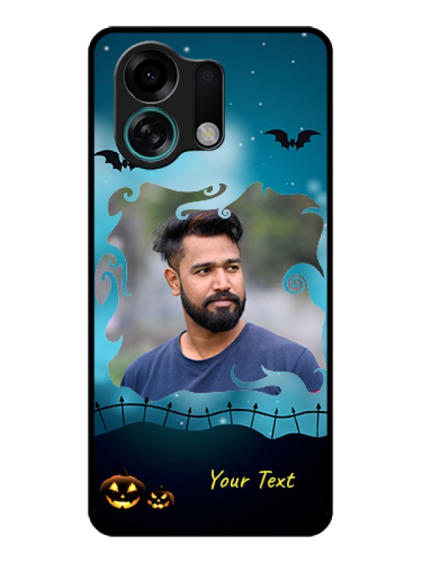 Custom Oppo K13 Turbo Pro 5G Custom Glass Phone Case - Halloween Frame Design