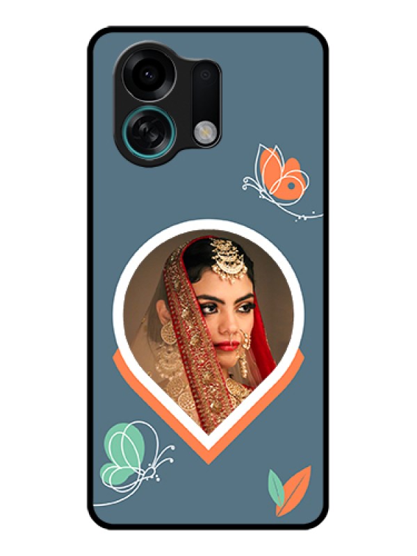 Custom Oppo K13 Turbo Pro 5G Custom Glass Phone Case - Droplet Butterflies Design