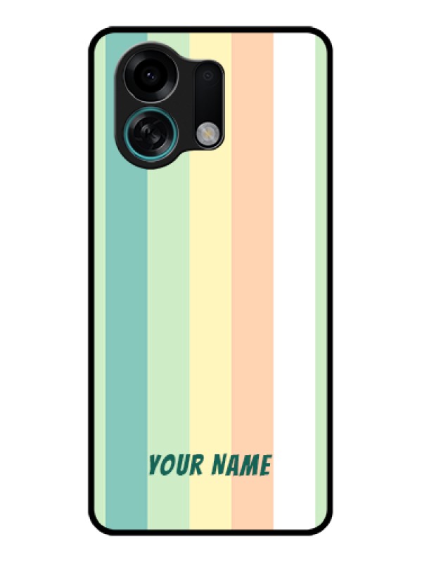 Custom Oppo K13 Turbo Pro 5G Custom Glass Phone Case - Multi - Colour Stripes Design