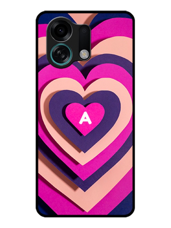 Custom Oppo K13 Turbo Pro 5G Custom Glass Phone Case - Cute Heart Pattern Design