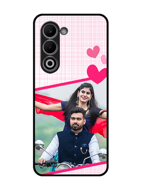 Custom Oppo K13x 5G Custom Glass Phone Case - Love Shape Heart Design