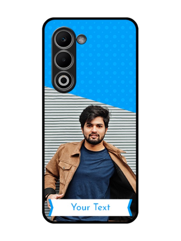 Custom Oppo K13x 5G Custom Glass Phone Case - Simple Blue Color Design