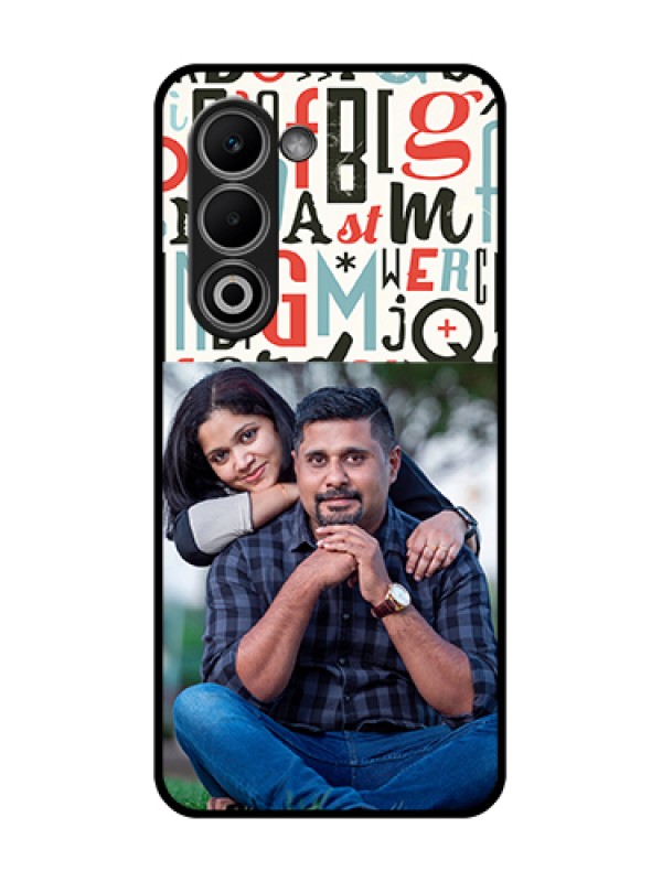 Custom Oppo K13x 5G Custom Glass Phone Case - Alphabet Design
