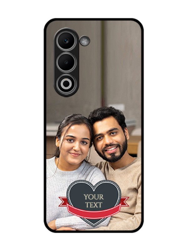 Custom Oppo K13x 5G Custom Glass Phone Case - Just Married Couple Design