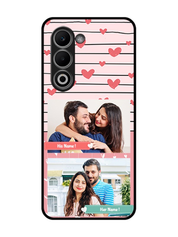 Custom Oppo K13x 5G Custom Glass Phone Case - Photo With Heart Design