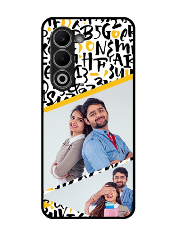 Custom Oppo K13x 5G Custom Glass Phone Case - Letters Pattern Design