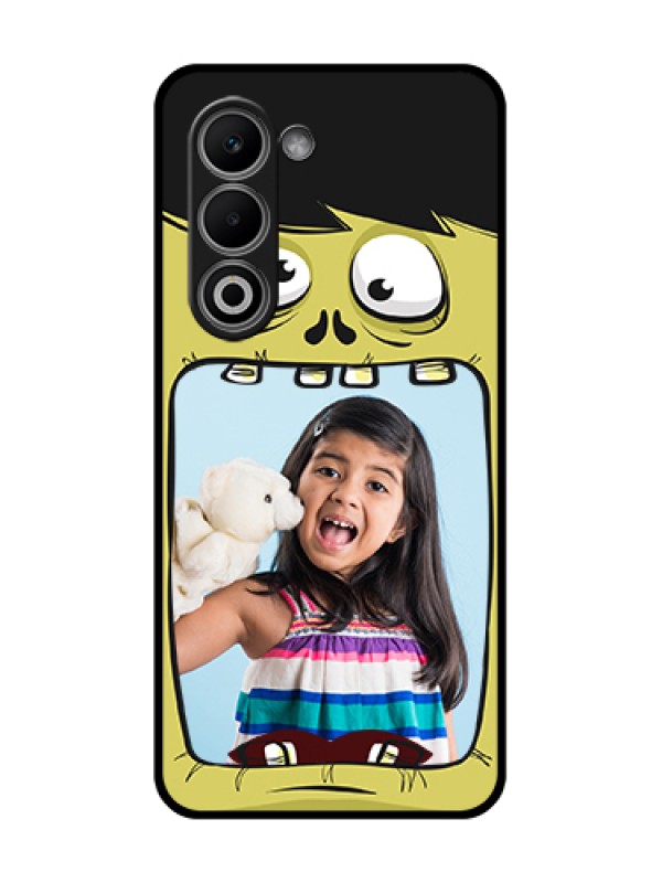 Custom Oppo K13x 5G Custom Glass Phone Case - Cartoon Monster Back Case Design