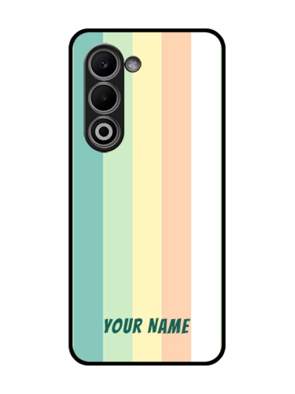 Custom Oppo K13x 5G Custom Glass Phone Case - Multi - Colour Stripes Design