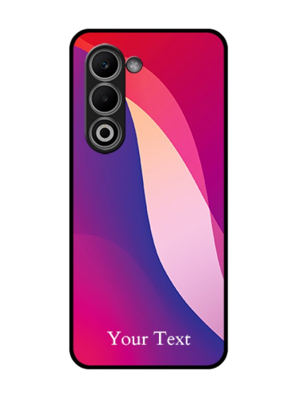 Custom Oppo K13x 5G Custom Glass Phone Case - Digital Abstract Overlap Design