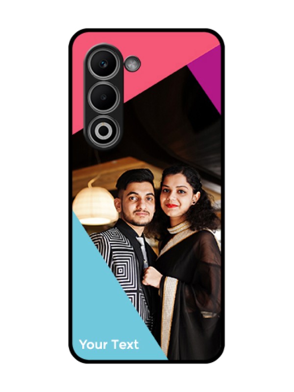 Custom Oppo K13x 5G Custom Glass Phone Case - Stacked Triple Colour Design