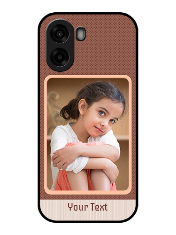 Custom Oppo K14x 5G Custom Glass Phone Case - Simple Pic Upload Design