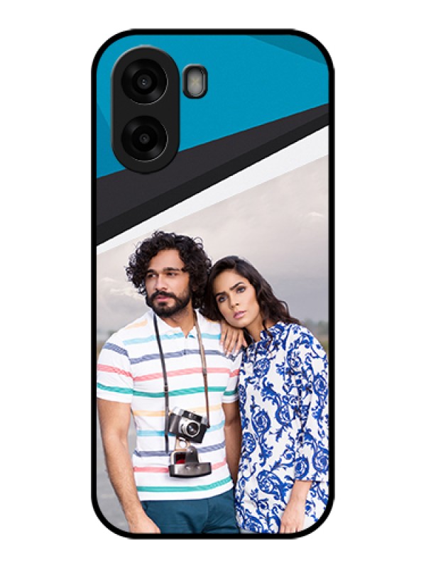 Custom Oppo K14x 5G Custom Glass Phone Case - Simple Pattern Photo Upload Design
