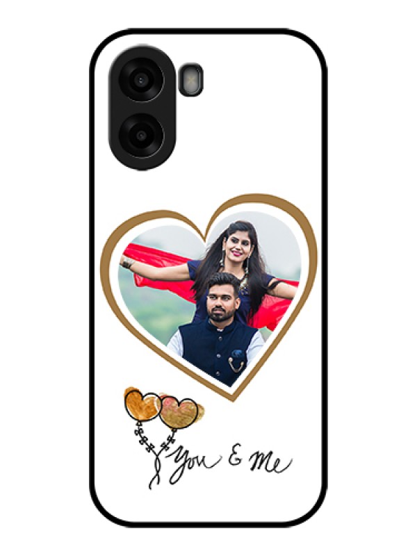 Custom Oppo K14x 5G Custom Glass Phone Case - You & Me Design