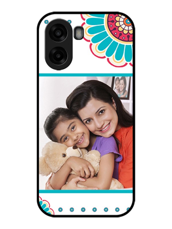 Custom Oppo K14x 5G Custom Glass Phone Case - Flower Design