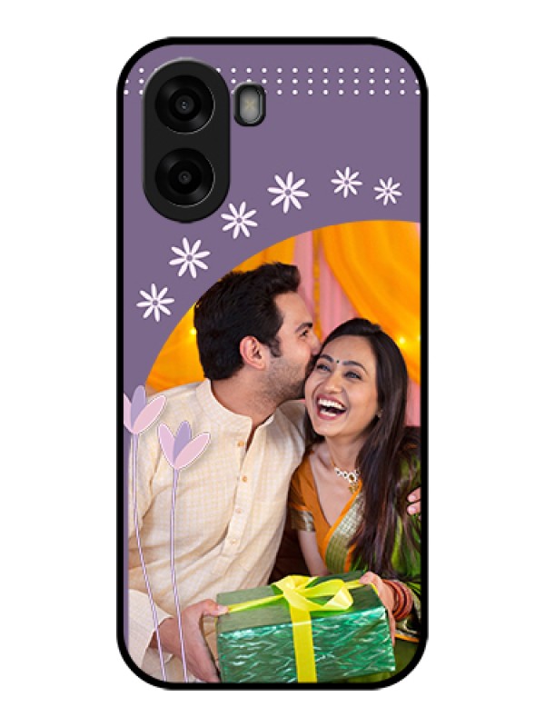 Custom Oppo K14x 5G Custom Glass Phone Case - Lavender Flowers Design