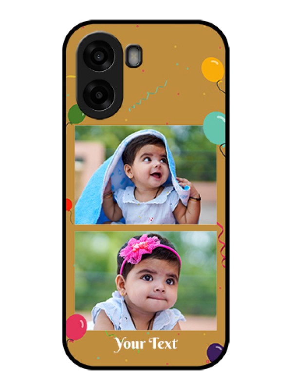 Custom Oppo K14x 5G Custom Glass Phone Case - Image Holder With Birthday Celebrations Design