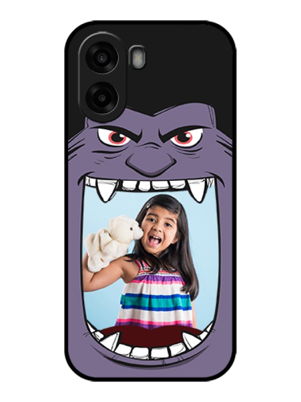 Custom Oppo K14x 5G Custom Glass Phone Case - Angry Monster Design
