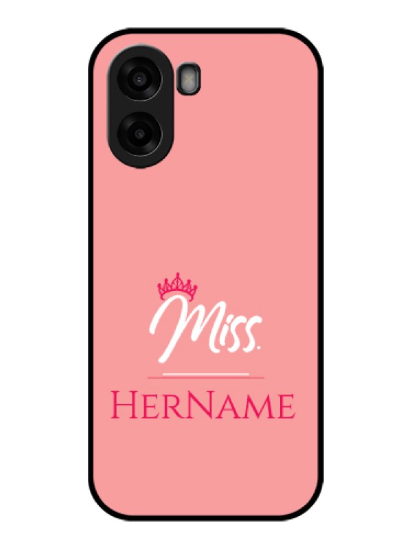 Custom Oppo K14x 5G Custom Glass Phone Case - Mrs With Name Design