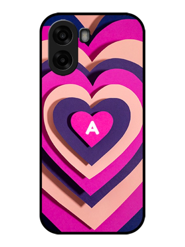 Custom Oppo K14x 5G Custom Glass Phone Case - Cute Heart Pattern Design