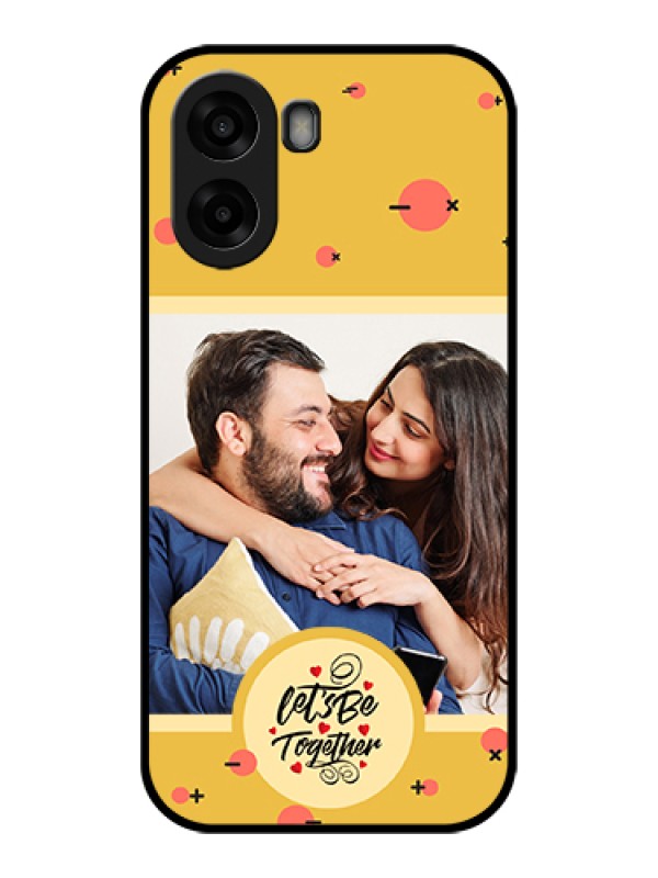 Custom Oppo K14x 5G Custom Glass Phone Case - Lets Be Together Design