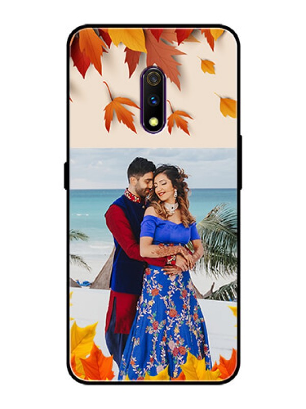 Custom Oppo K3 Photo Printing on Glass Case  - Autumn Maple Leaves Design