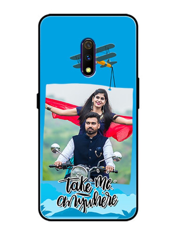 Custom Oppo K3 Custom Glass Mobile Case  - Traveller Design 