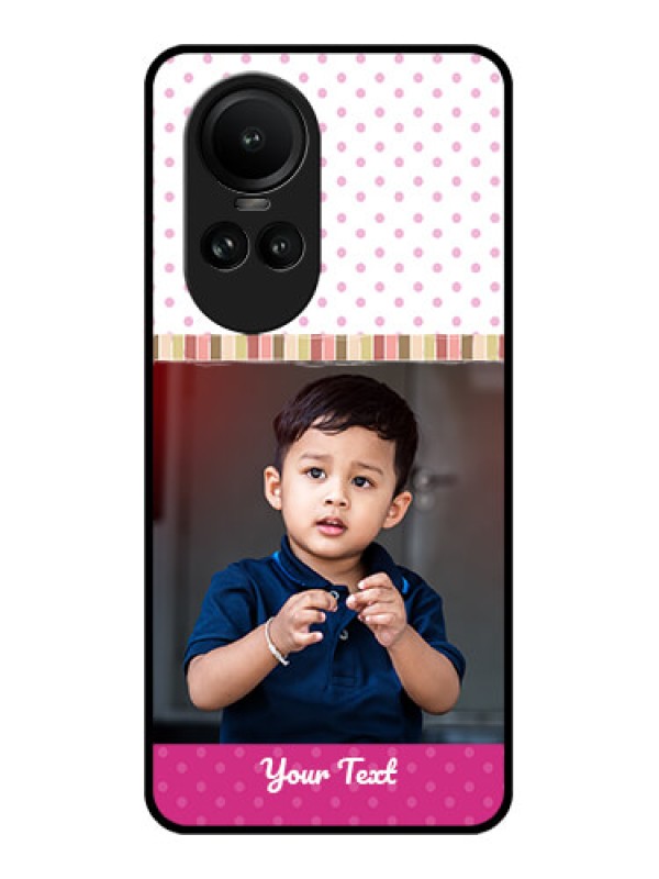 Custom Oppo Reno 10 5G Photo Printing on Glass Case - Cute Girls Cover Design