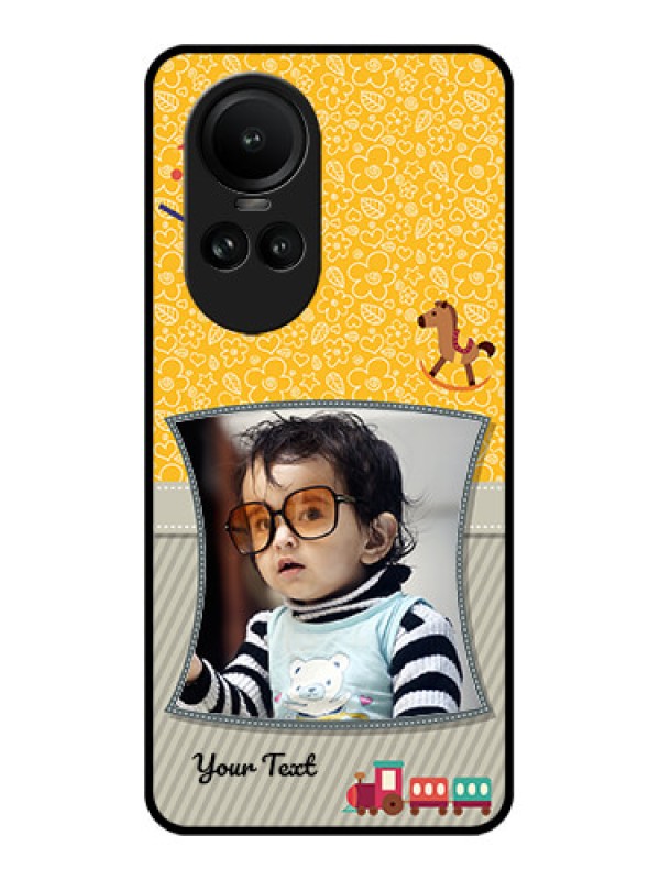 Custom Oppo Reno 10 5G Personalized Glass Phone Case - Baby Picture Upload Design