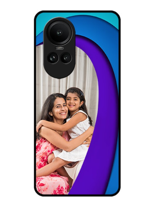 Custom Oppo Reno 10 5G Photo Printing on Glass Case - Simple Pattern Design