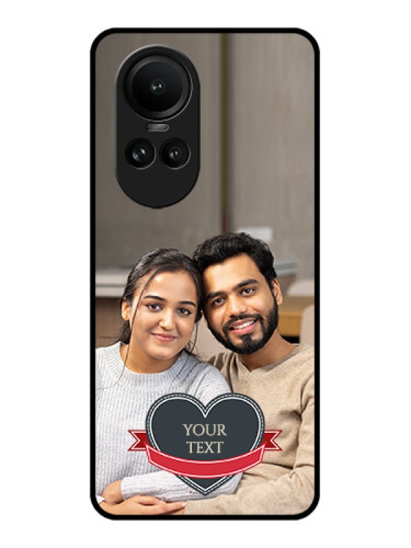 Custom Oppo Reno 10 5G Custom Glass Phone Case - Just Married Couple Design