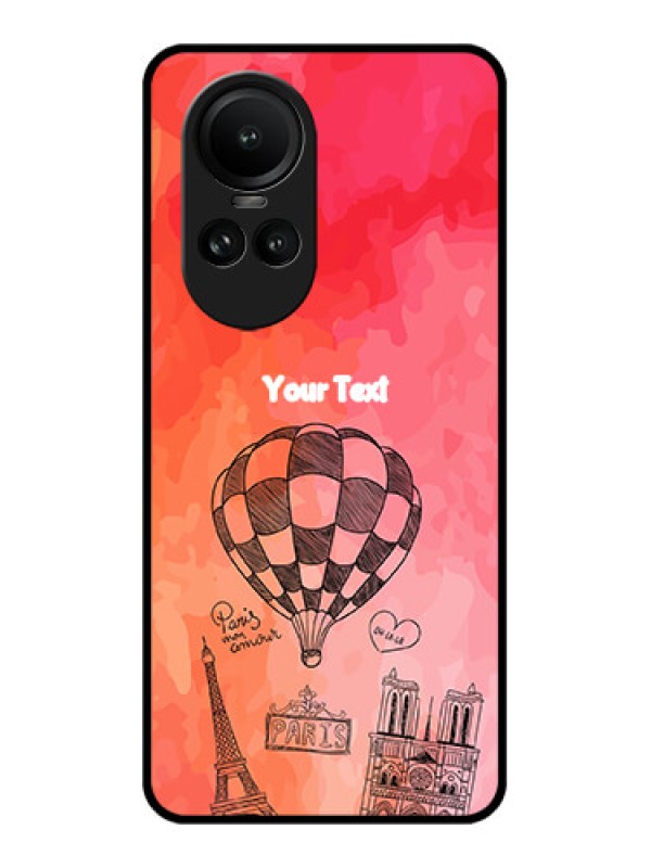 Custom Oppo Reno 10 5G Custom Glass Phone Case - Paris Theme Design