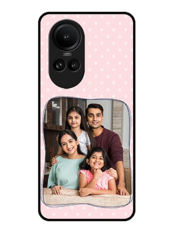 Custom Oppo Reno 10 5G Custom Glass Phone Case - Family with Dots Design