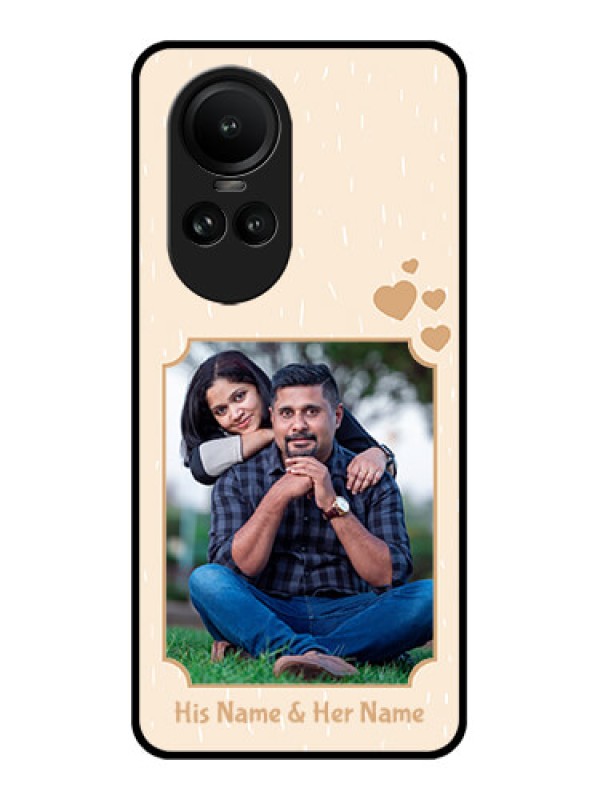 Custom Oppo Reno 10 5G Custom Glass Phone Case - with confetti love design