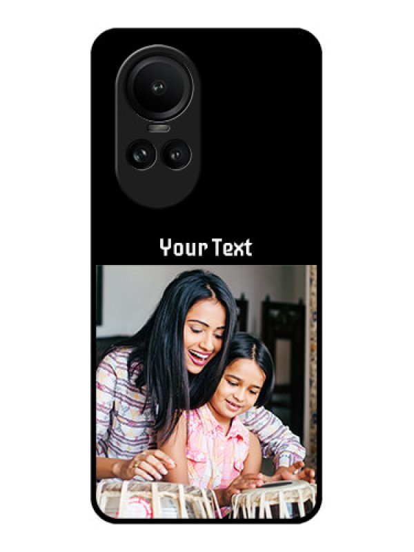 Custom Oppo Reno 10 5G Photo with Name on Glass Phone Case