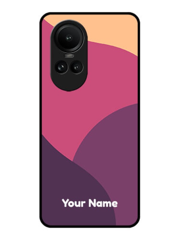 Custom Oppo Reno 10 5G Custom Glass Phone Case - Mixed Multi-colour abstract art Design