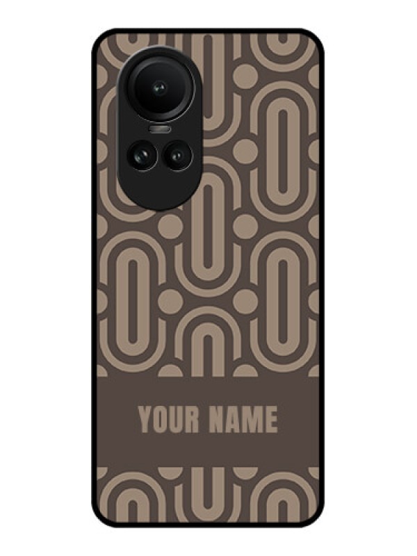 Custom Oppo Reno 10 5G Custom Glass Phone Case - Captivating Zero Pattern Design